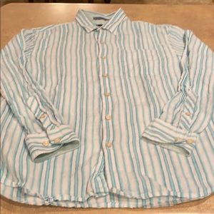 Men’s Tommy Bahama shirt size medium 100% linen
